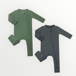 HAPIU Unisex Rayon Made from Bamboo Baby Rompers with Cuffs Footless Pajamas